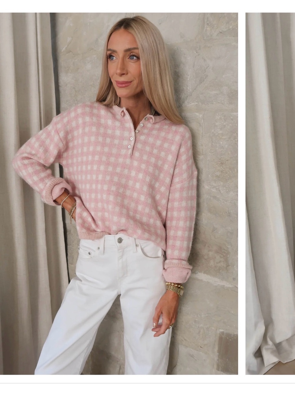 Gingham Sweater